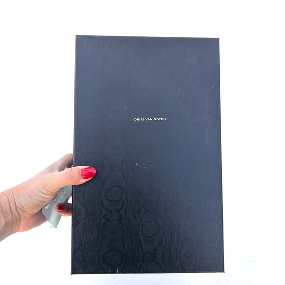 Dries Van Noten Silver Designer Pumps Metallic High Heels 38.5 Size 8.5 Leather - Picture 14 of 14